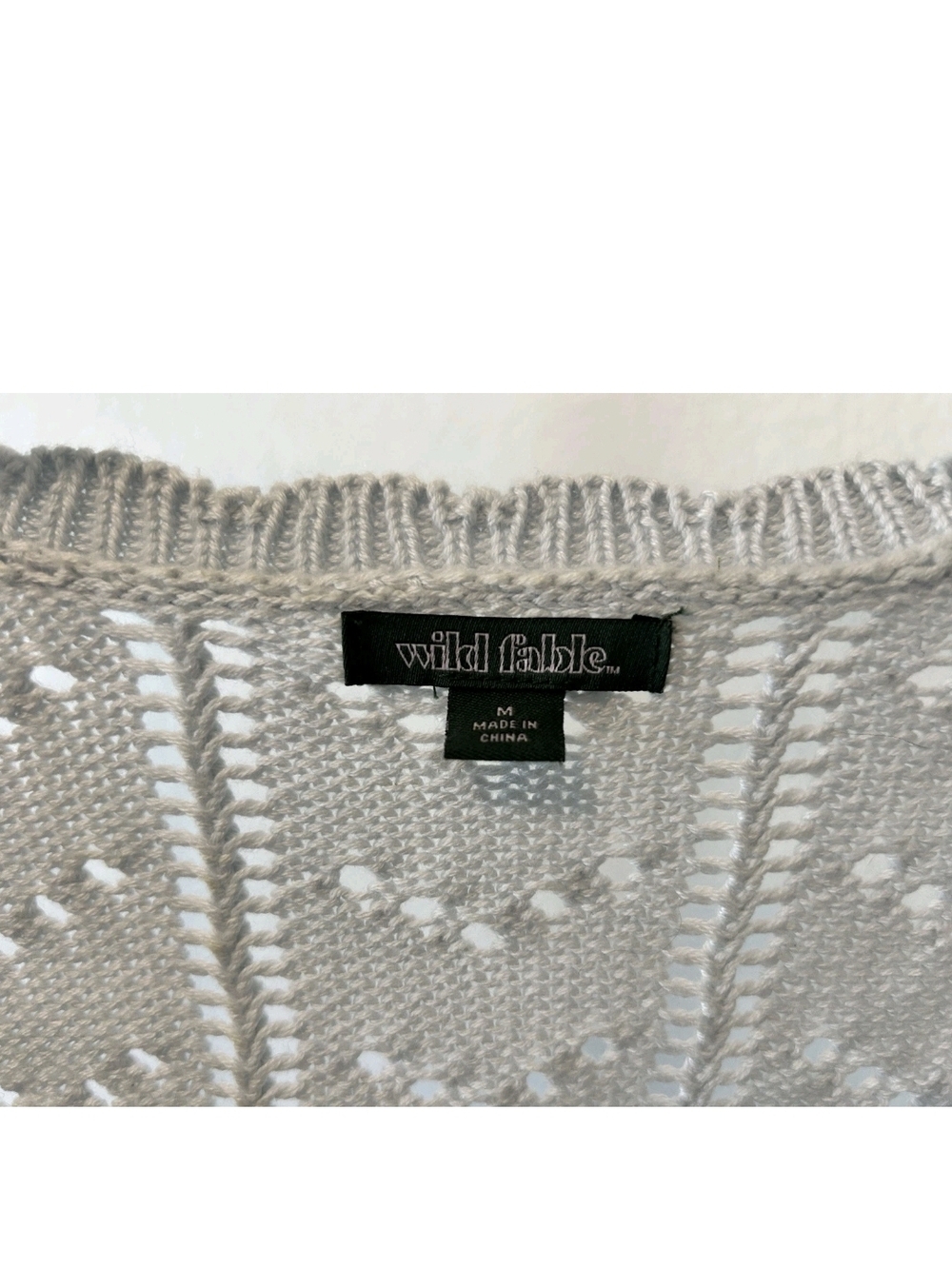 Wild Fable Light Blje Open-Knit Short Cardigan - Picture 5 of 5